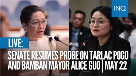 WATCH: Senate resumes probe into Tarlac Pogo hub, Bamban .